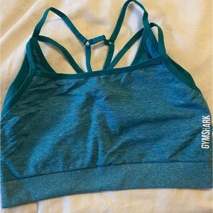 Gymshark Adapt Marl Seamless Sports Bra - Emerald Green
